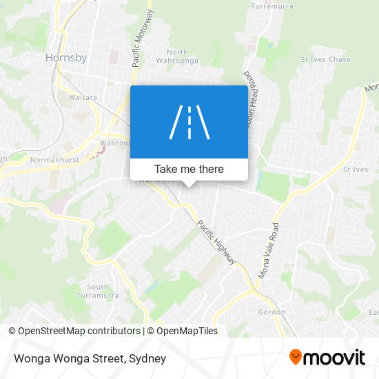 Wonga Wonga Street map