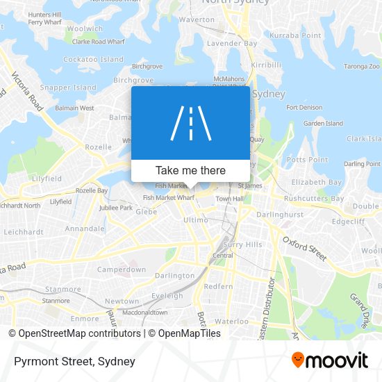 Pyrmont Street map