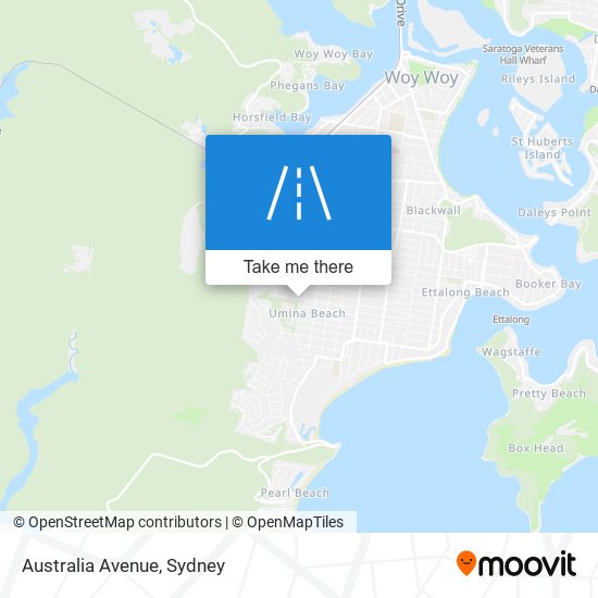 Mapa Australia Avenue