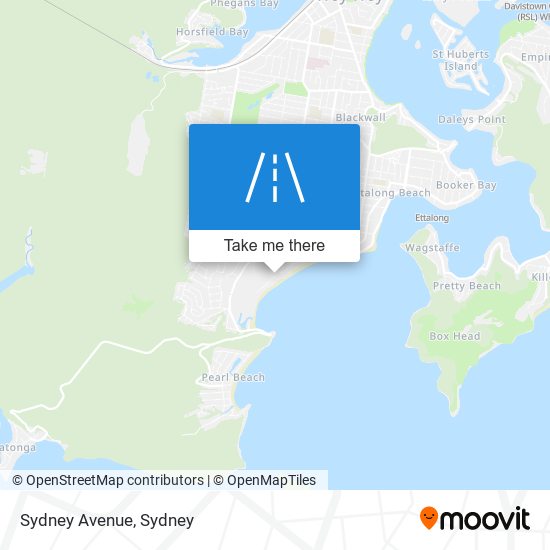 Mapa Sydney Avenue