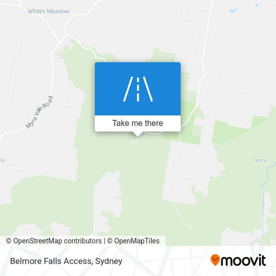 Belmore Falls Access map