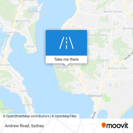 Mapa Andrew Road