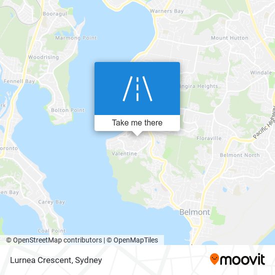 Mapa Lurnea Crescent