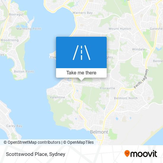 Mapa Scottswood Place