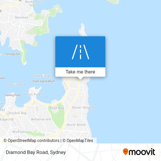 Diamond Bay Road map