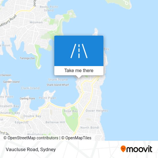 Vaucluse Road map