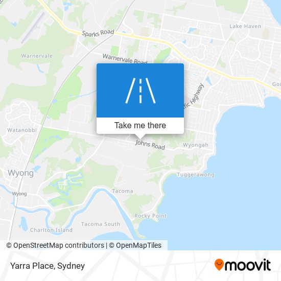 Mapa Yarra Place