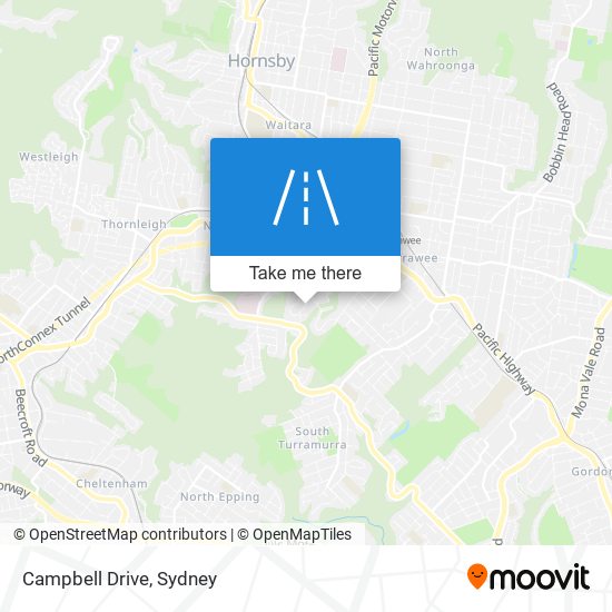 Campbell Drive map