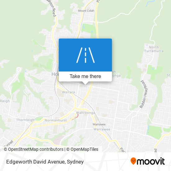 Edgeworth David Avenue map