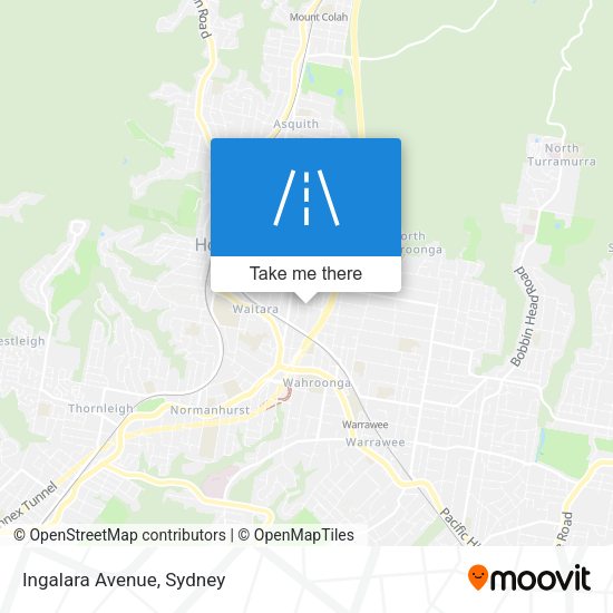 Ingalara Avenue map