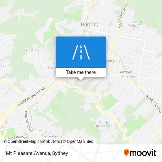 Mapa Mt Pleasant Avenue