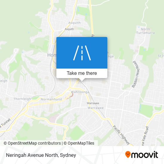 Mapa Neringah Avenue North