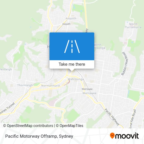 Pacific Motorway Offramp map