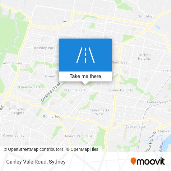 Canley Vale Road map