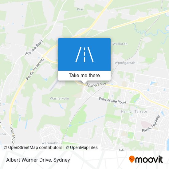 Albert Warner Drive map