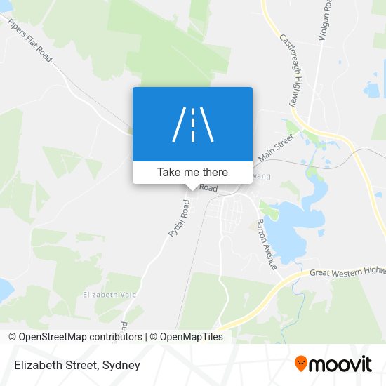 Elizabeth Street map