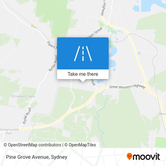Pine Grove Avenue map