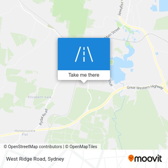 West Ridge Road map