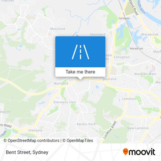 Bent Street map