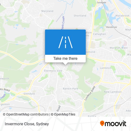 Invermore Close map