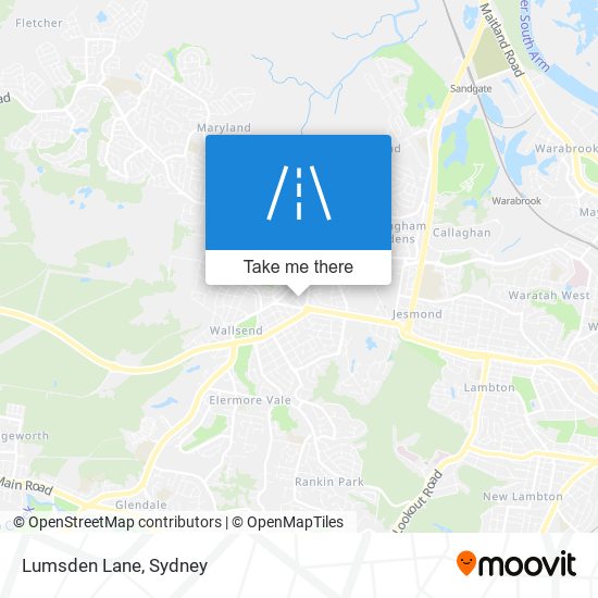 Lumsden Lane map