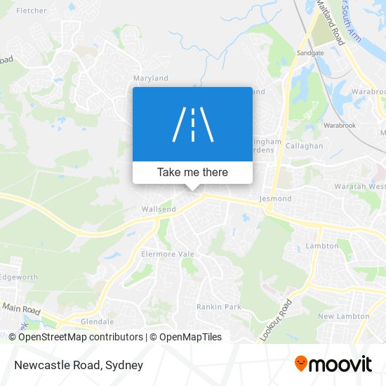 Newcastle Road map