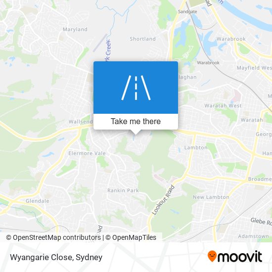 Mapa Wyangarie Close