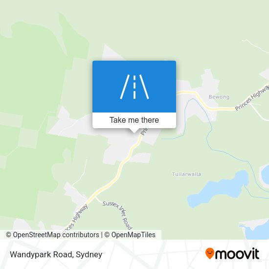 Wandypark Road map