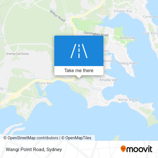 Wangi Point Road map