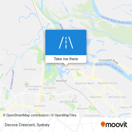 Decora Crescent map