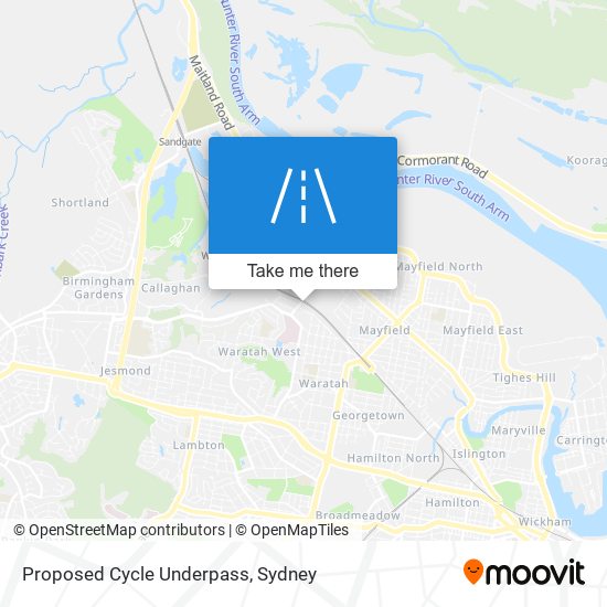 Mapa Proposed Cycle Underpass