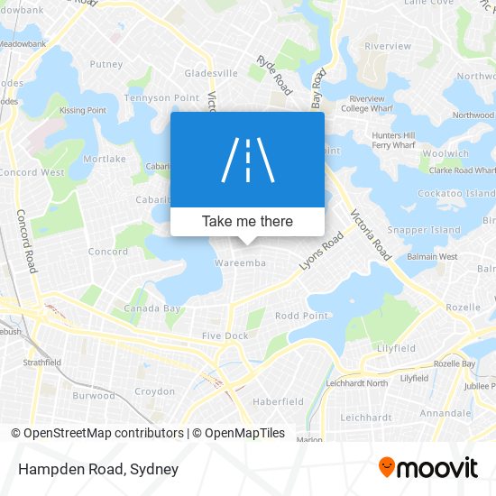 Hampden Road map