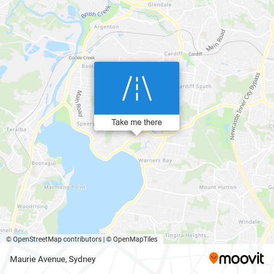 Mapa Maurie Avenue