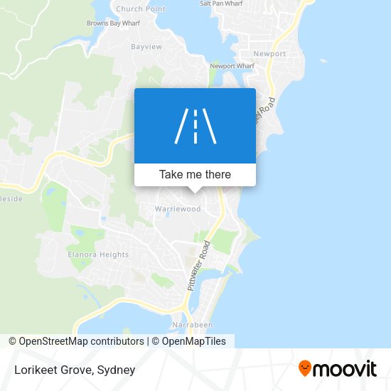 Lorikeet Grove map