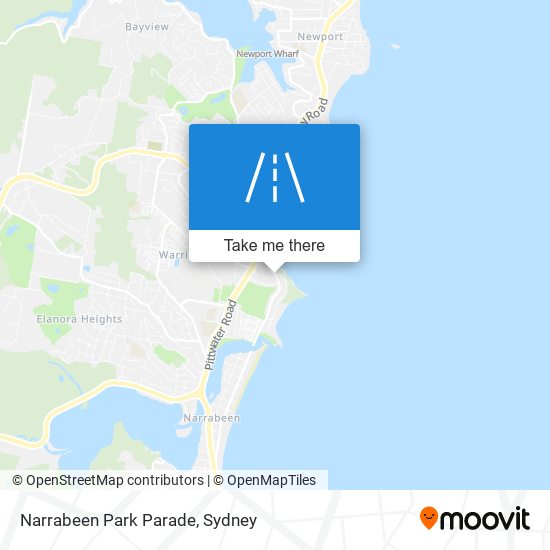 Narrabeen Park Parade map