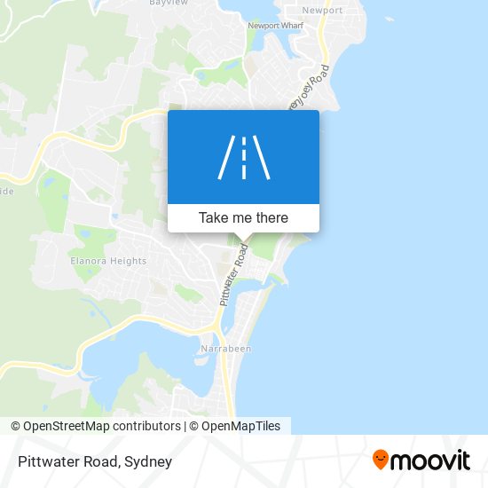 Mapa Pittwater Road