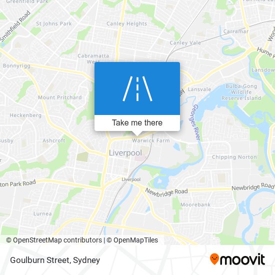 Mapa Goulburn Street