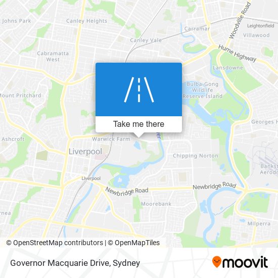 Governor Macquarie Drive map
