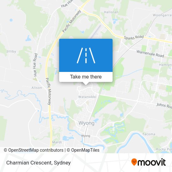 Charmian Crescent map