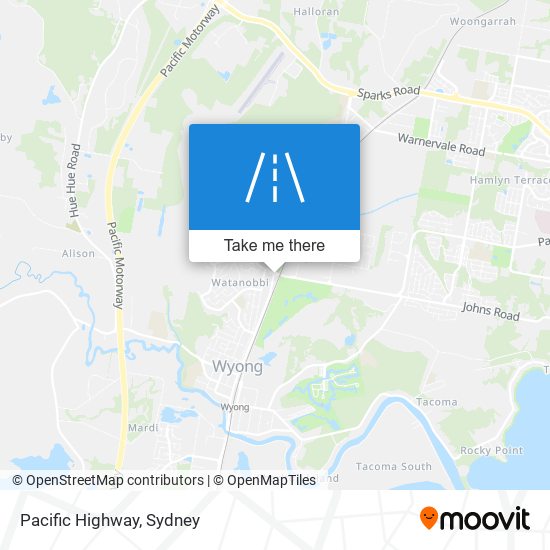 Pacific Highway map
