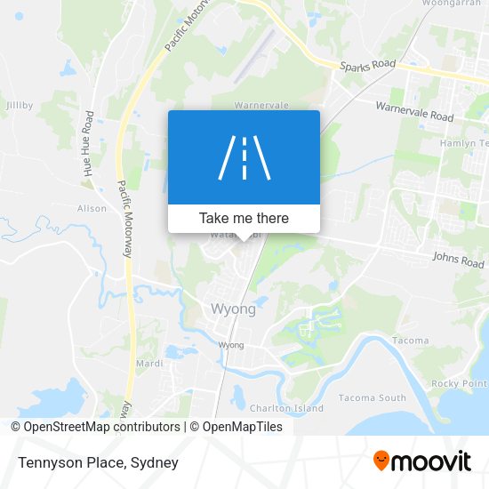 Tennyson Place map