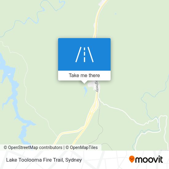 Lake Toolooma Fire Trail map