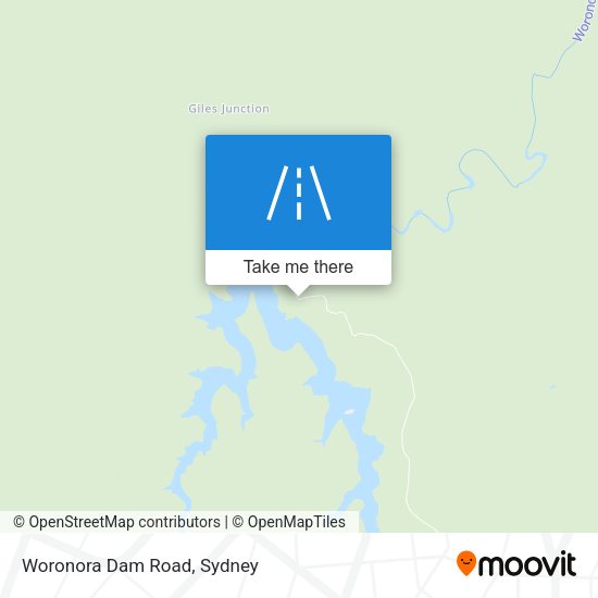 Woronora Dam Road map