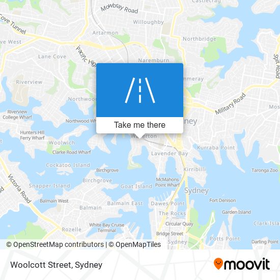 Woolcott Street map