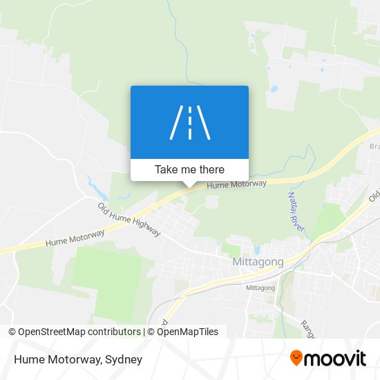 Hume Motorway map