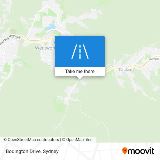 Mapa Bodington Drive