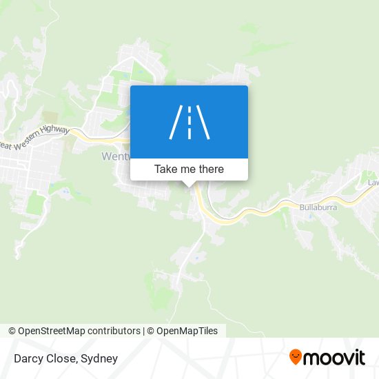 Darcy Close map