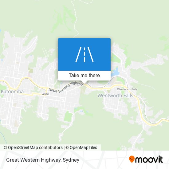 Great Western Highway map