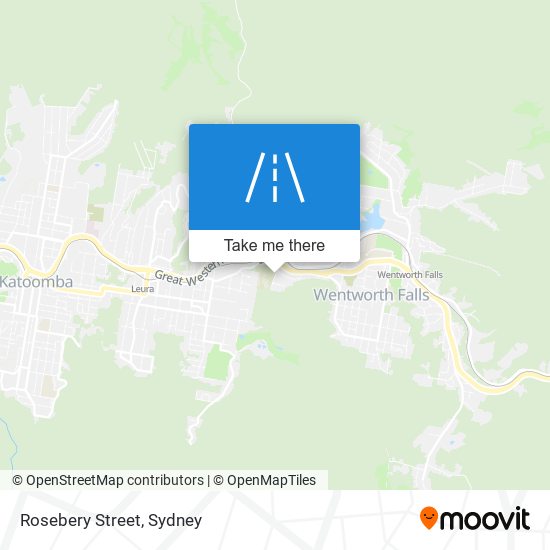 Mapa Rosebery Street