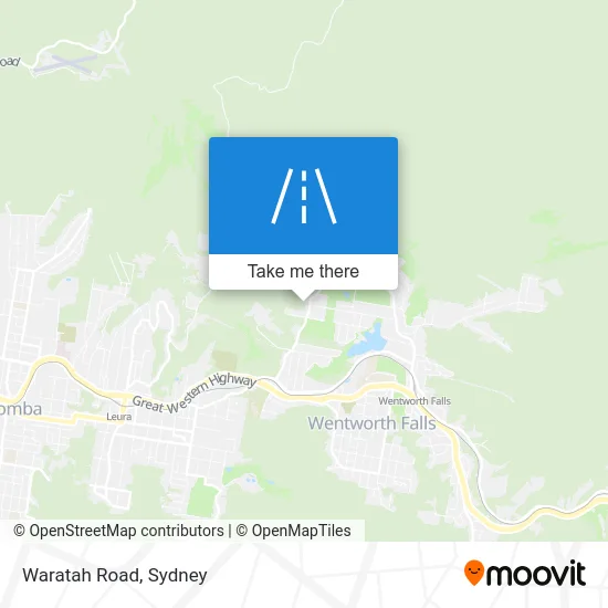Mapa Waratah Road